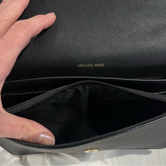 Michael Kors Black and Gold Crossbody Bag - Picture 2 of 4